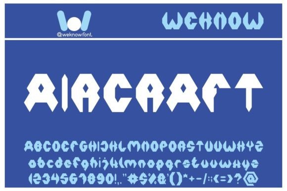 Aircraft: A Modern Techno Display Font