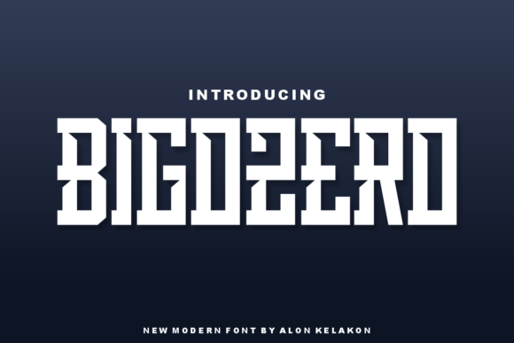 Bigozero: A Bold and Whimsical Font for Modern Creativity