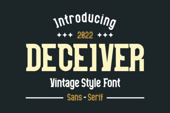 Deceiver: A Vintage-Style Font That Elevates Design with Timeless Appeal