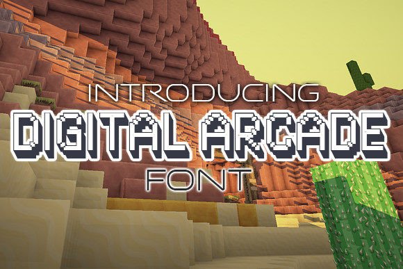 Digital Arcade: A Strategic 3D Display Typeface for Modern Design