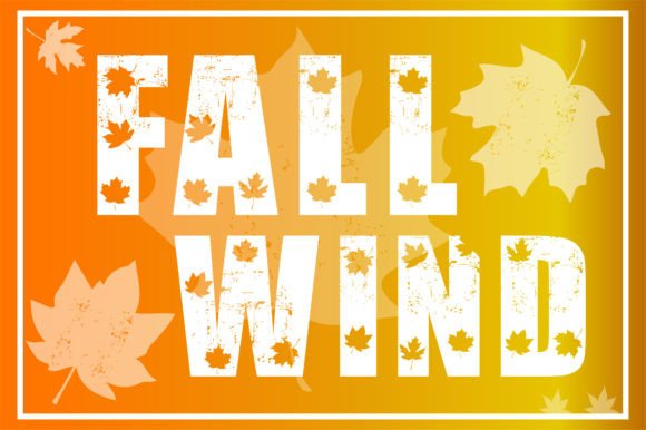 Fall Wind: A Cozy Autumn-Inspired Decorative Font