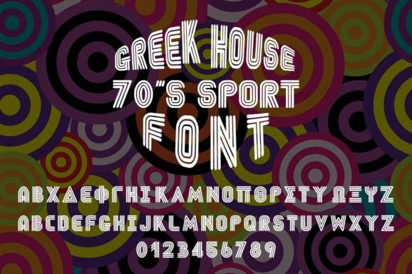 Greek House: A Versatile Font for Greek and Collegiate Design