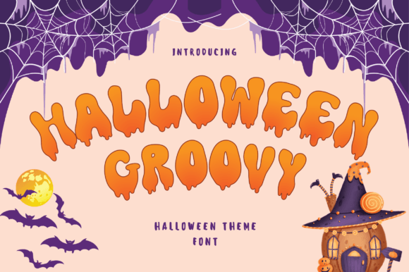 Halloween Groovy: A Bold and Whimsical Font for Spooky Creations