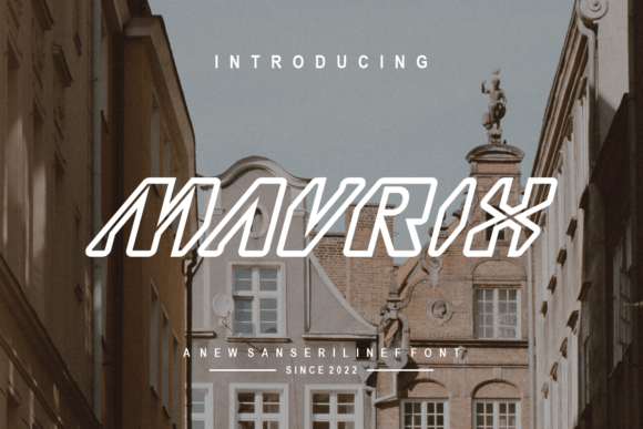 Mavrix: A Sweet and Elegant Display Font