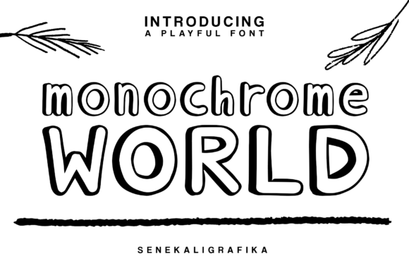 Monochrome World: A Bold and Versatile Display Font for Creative Projects