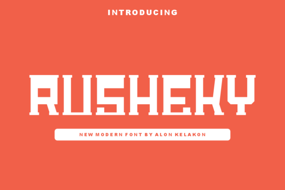 Rusheky: A Bold Display Font for Creative Projects