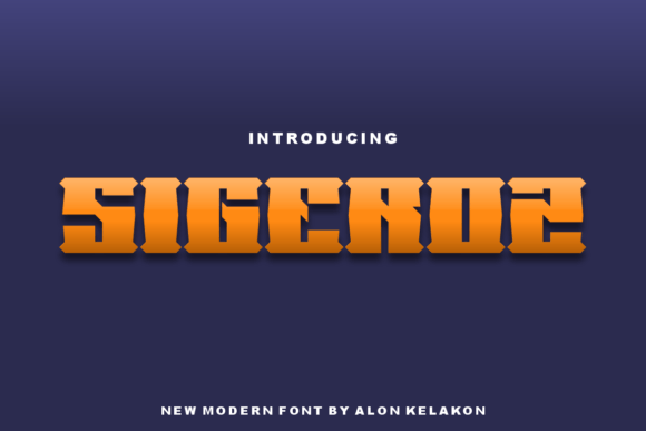 Sigeroz: A Bold Font for Creative Expression