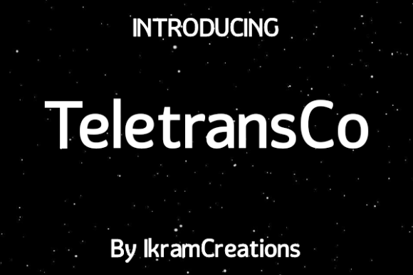 Teletransco: A Modern Display Font for Creative Expression