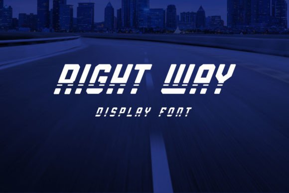 The Right Way: A Versatile Display Font for Creative Projects