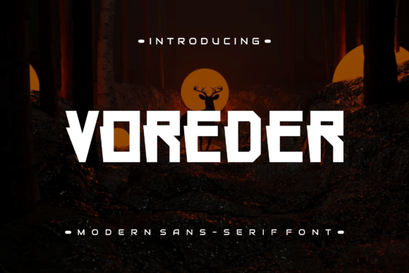 Voreder: A Modern Display Font for Elegant Design